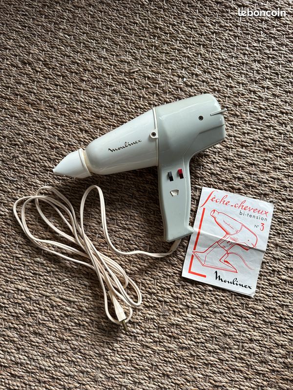 Sèche Cheveux Moulinex bi-tension n°3 Vintage (image 1)