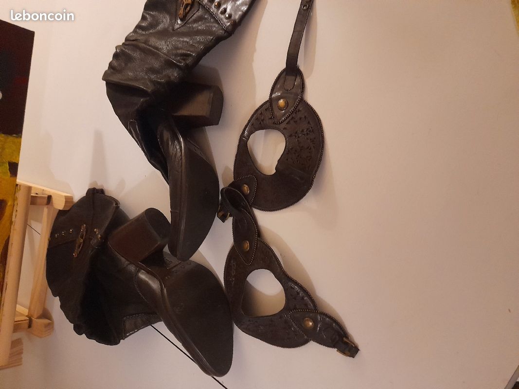 Bottes de cow-boy en cuir (image 8)
