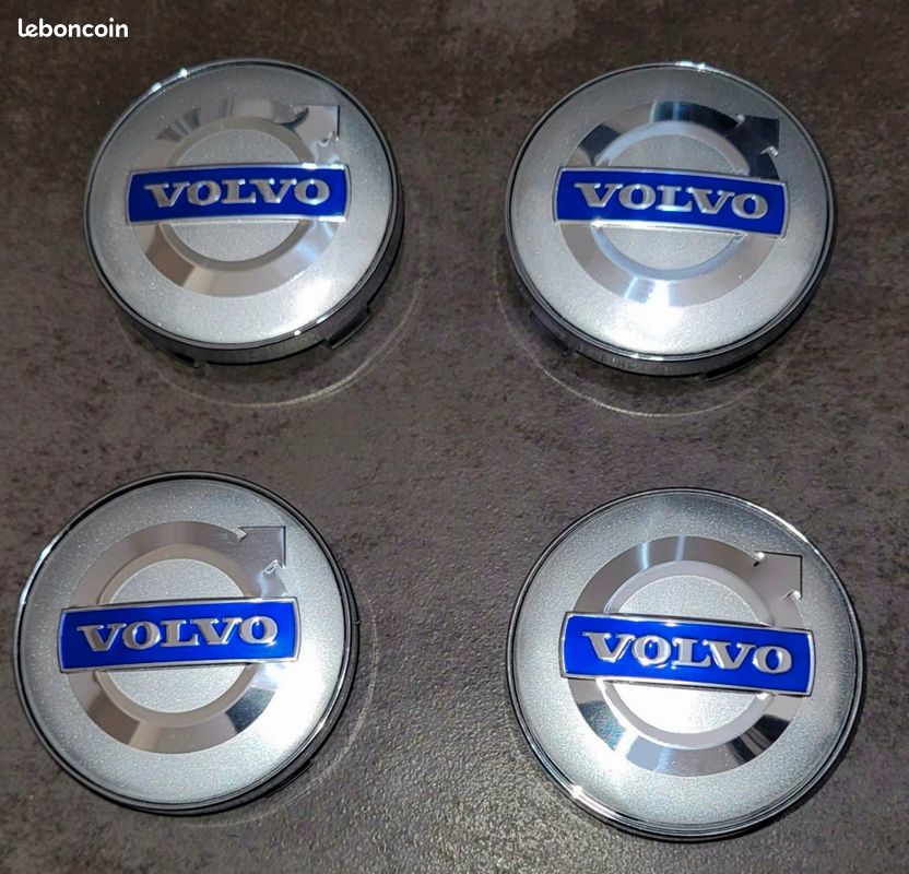 4 Pièces Cache Moyeu Pour Volvo S40 I / V40 I (1995-2004) - Capuchons De Centre De Jante Élégants