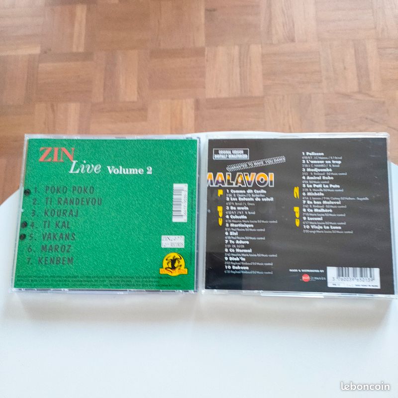 Lots de 2 Cd's - Musique - Compas ; Zouk - Zin / Malavoi (image 2)