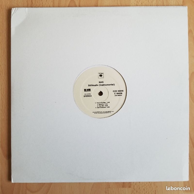 Double LP vinyle : Nas - Stillmatic (Instrumental) (image 1)
