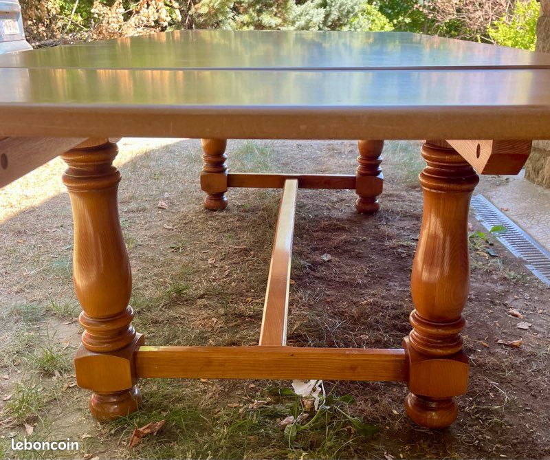 Grande table pieds chêne 2m / 3m x 1m (image 1)