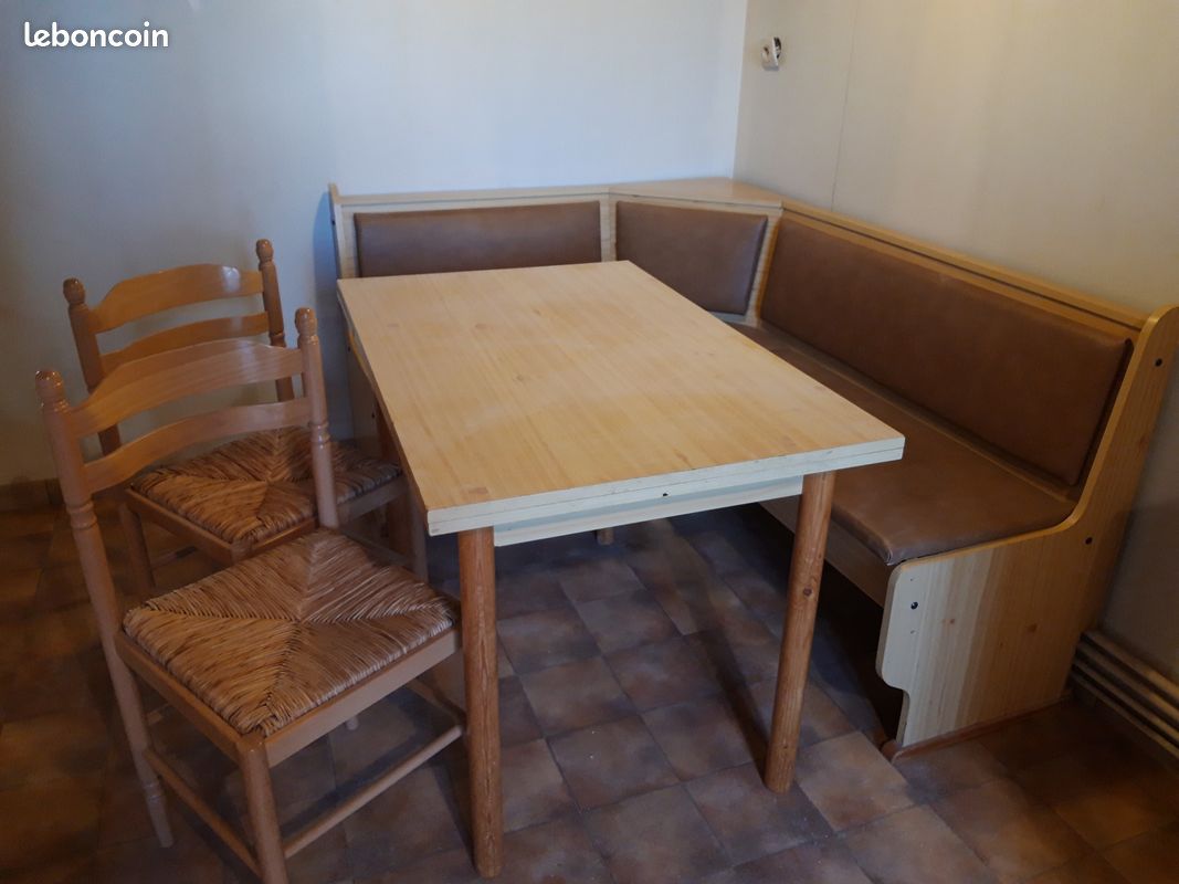 Table + banquette d angle (image 1)