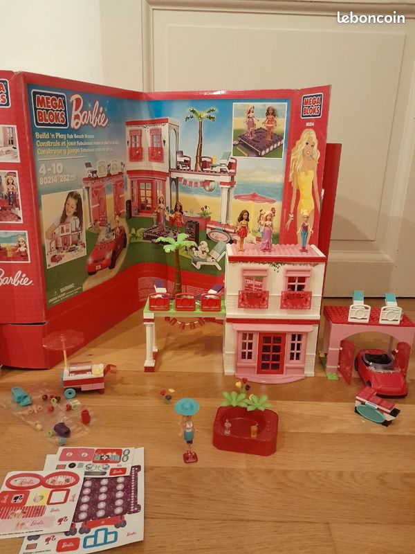MEGA BLOKS SÉRIE BARBIE figurines BEACH HOUSE figure Maison de Plage piste danse EUR 69,90 - FR MEGA BLOKS SÉRIE BARBIE figurines BEACH HOUSE figure Maison de Plage piste danse EUR 69,90 - FR