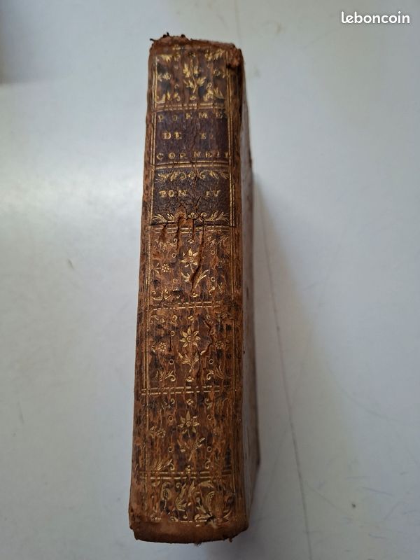 4449: Livre ancien 1748 COMPLET - Poèmes Dramatiques T4 Thomas Corneille - Reliure cuir XVIIIe (image 2)