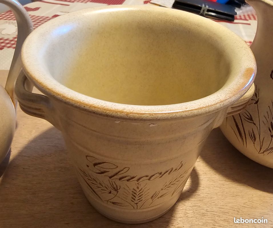 Pichet eau, vin et pot à glaçon (image 3)