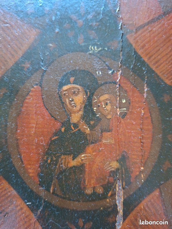Icône orthodoxe russe du XIXᵉ siècle. La Mère de Dieu ‘Buisson Ardent’ (image 7)