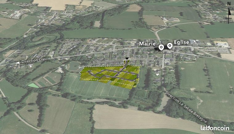 Terrain 312 m² Le Petit Fougeray