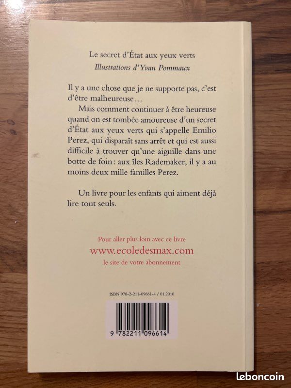 Livre Le secret d’état aux yeux verts (image 3)