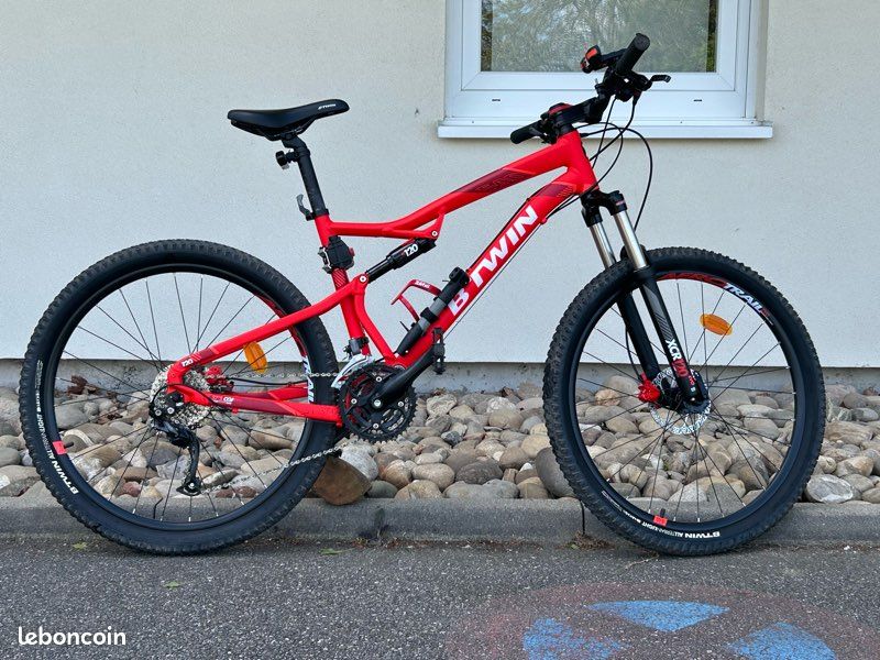 St 540 Rockrider 520 Rouge Mtb Rockrider Vtt Decathlon Rockrider