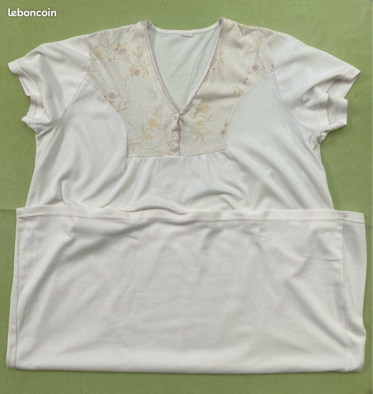 Chemise de nuit été écru femme 50/52 (image 2)