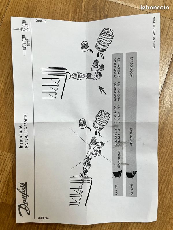 Robinet themostatique danfoss (image 3)