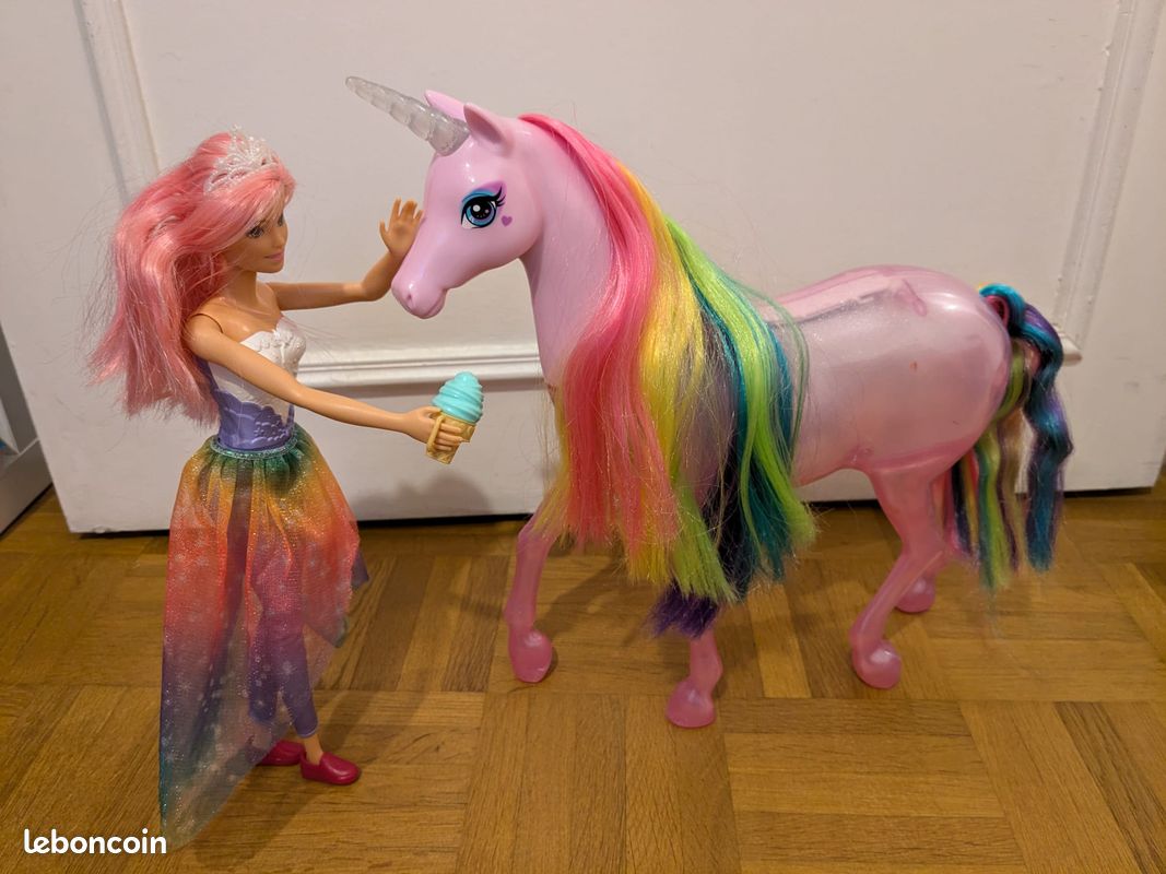 Barbie Licorne Jouet Poupée Barbie Dreamtopia Licorne Lumineuse