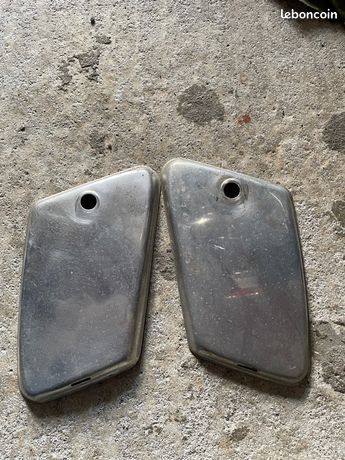 Paire De Caches Latéraux Gris Bleu Pour Mobylette MBK 88 - RSM - Neufs - Fabriqué En France - Garantie 2 Ans