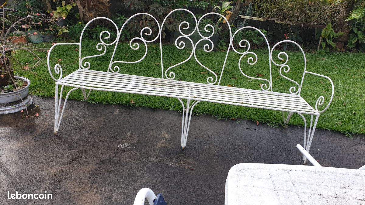 Banc en fer forgé (image 1)