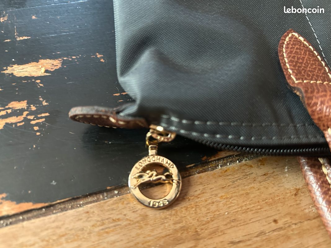 Sac LONGCHAMP-LE PLIAGE gris -S (image 7)