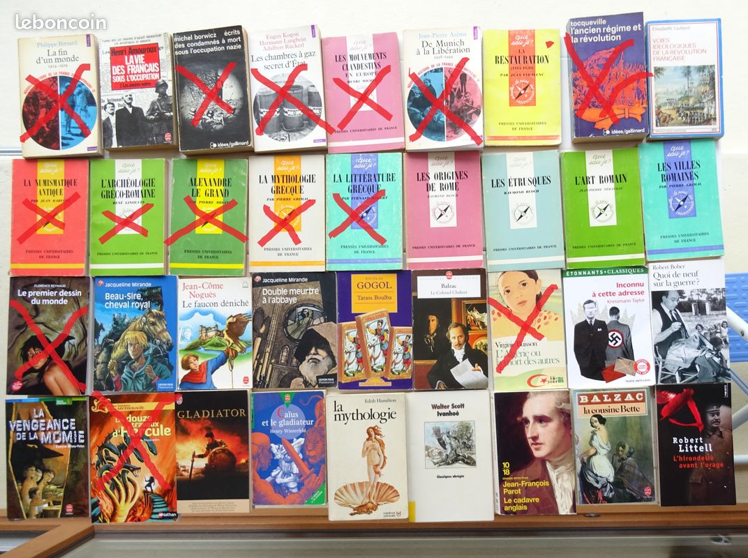 VENTE À L'UNITÉ possible – 1 EURO CHACUN - LITTÉRATURE, HISTOIRE, POLARS Balzac Barbusse Flaubert Homère Le Clezio Voltaire Desproges Marai Bloch Petit - Doyle James Japrisot Jonquet Leseleuc Mirande (image 2)