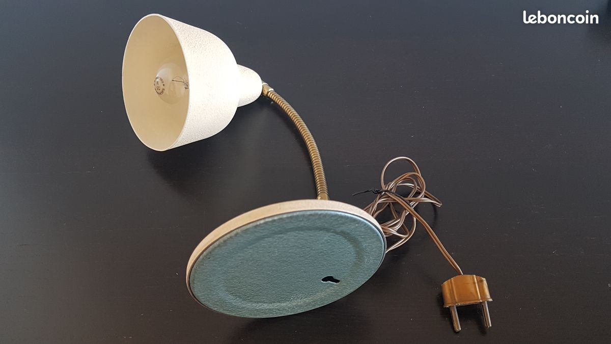 Petite lampe beige vintage (image 7)
