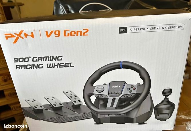 Volant PXN-V3II 4 en 1 pour PC/PS3/PS4/Xbox One/Switch orange - Informatique