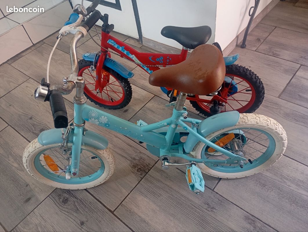 NadineDutol Cruiser Vélo Enfant 14 Pouces - Universel Garçon Fille 3 à 6 Ans Avec Roues Stabilisatrices