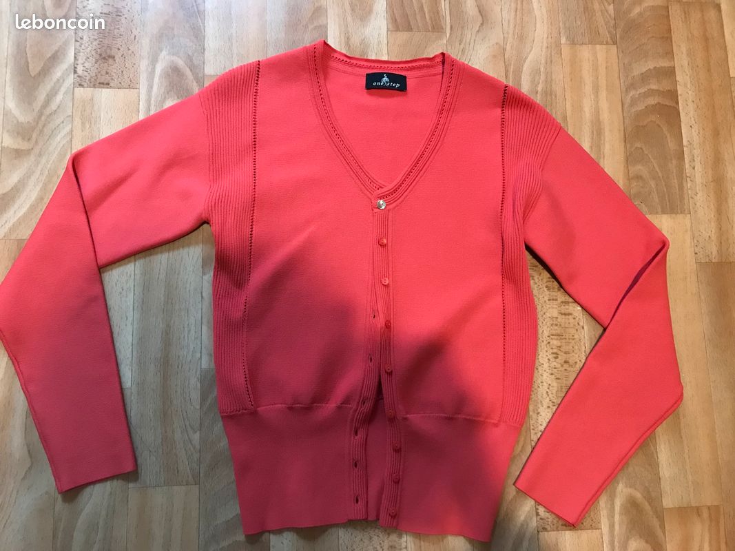Gilet One step corail t34 - neuf (image 1)