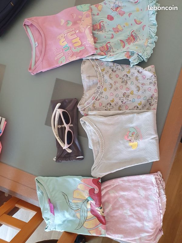 Lot De 5 Vêtements Fille Taille 3-4 Ans (104 Cm) - Occasion Très Bon État