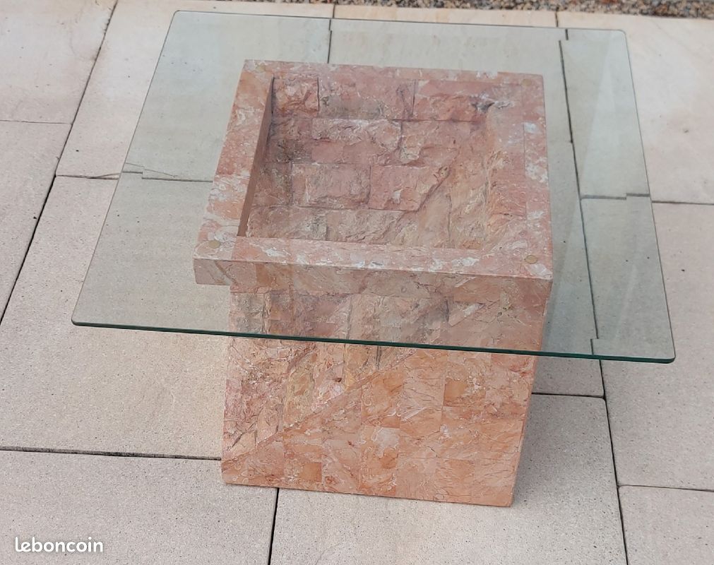 Table basse plateau verre trempé (image 3)