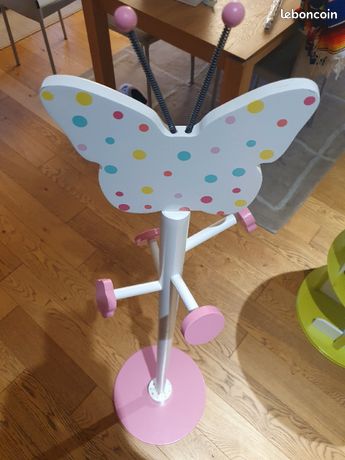 Porte Manteau Pour Enfant Motif Papillon Rose Hauteur 140cm Ape06017 à Prix  Carrefour