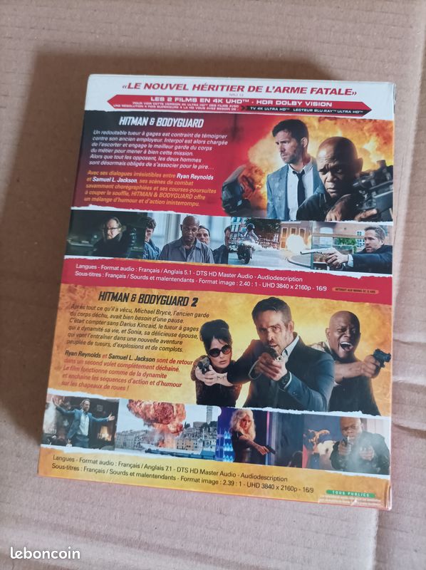 Hitman et bodyboard coffret 2 films 4k neuf (image 2)