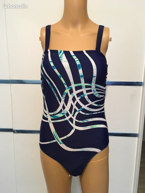 Maillot 1 Pces en bandeau ventre plat Neufs đ/ FR-40 prix 21 au lieu de 29,90 (image 2)