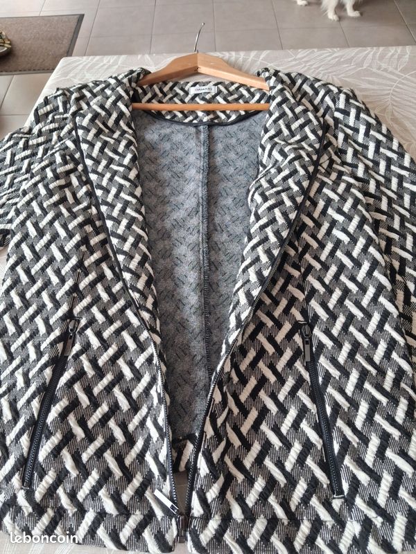 Veste Chic Marron, Taille 46 Femme, Neuve Sans étiquettes - Style élégant En Polyester, Parfaite Pour Sorties Ou Bureau