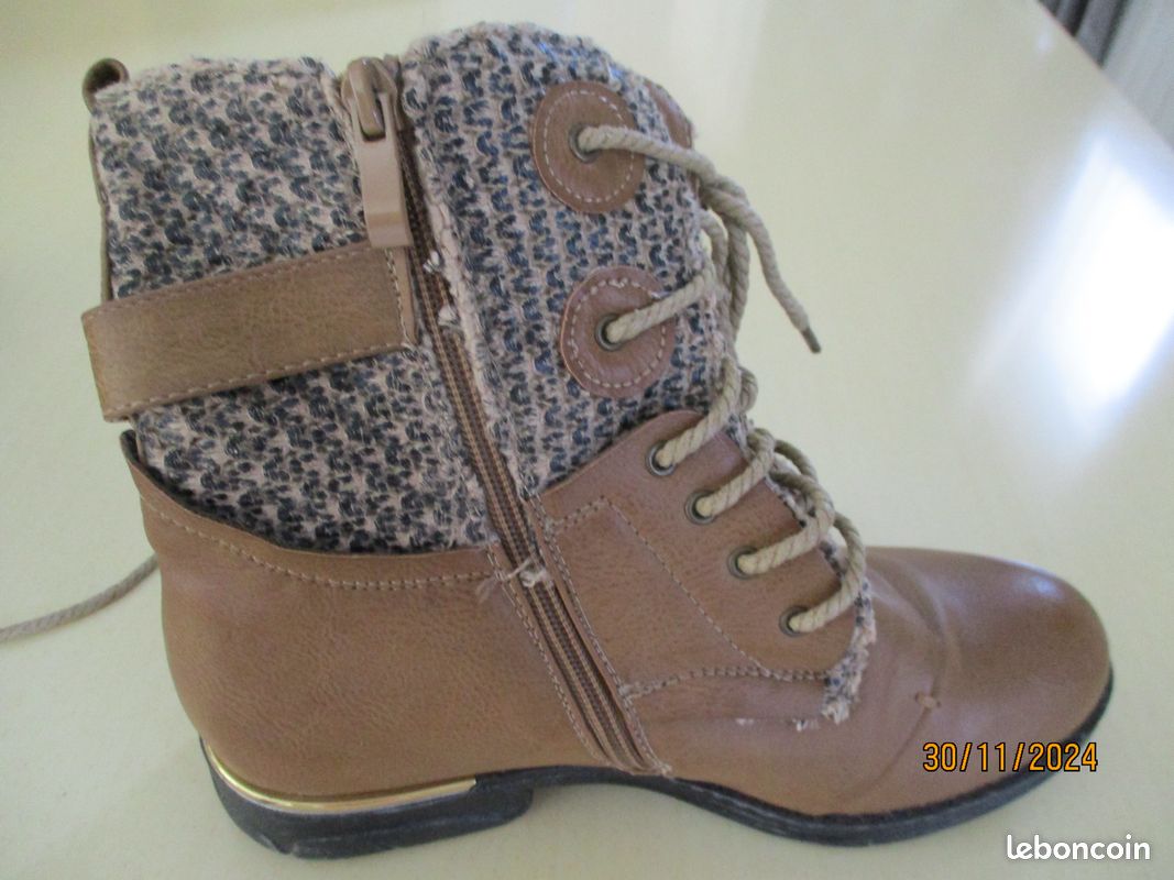 Bottines hiver chaudes T 38 trop grandes portées une fois voir proposistion (image 7)