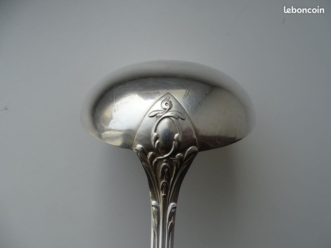 Ercuis modèle Art Déco, ménagère de 35 pièces en métal argenté