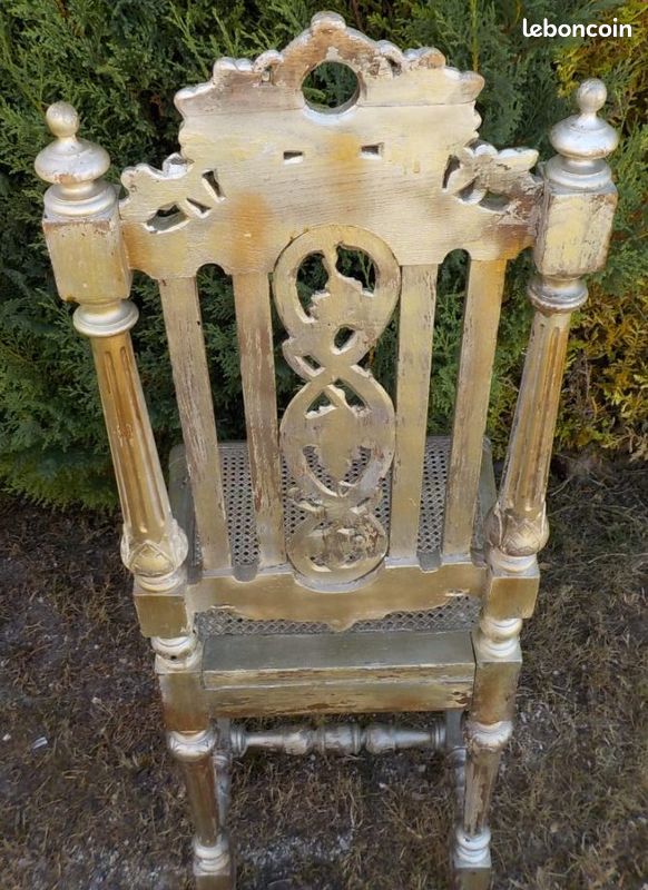 Lot de 2 chaises Louis XIII / Henry II (image 12)