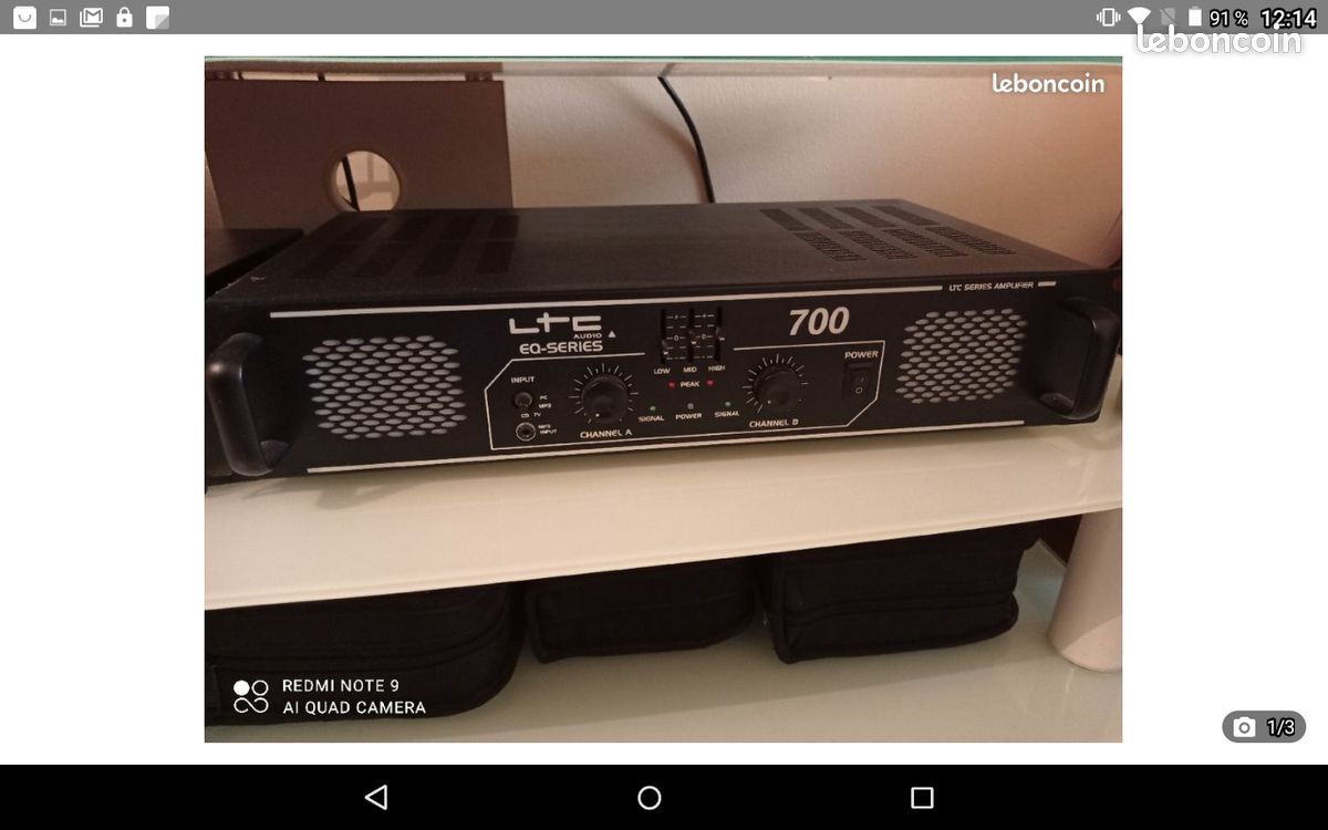 Sono ltc 700 + 2 enceintes luminesentes 600 watts chacune (image 3)