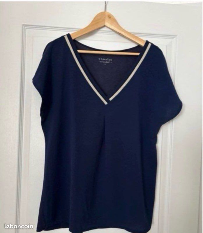 Tee-shirt rose à col rouler femme camaïeu taille M/38 : Achat occasion | T- shirts (femme) Camaïeu Rose Très bon état
