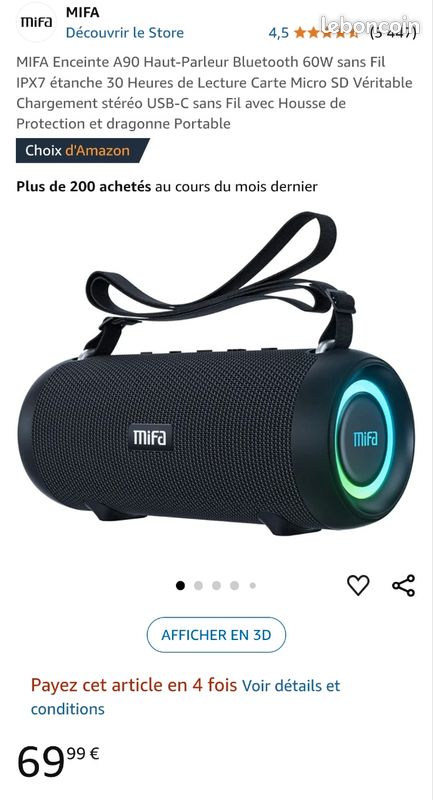 Amazon Mifa F5 Bluetooth Speaker Mifa Portable Speaker Mifa