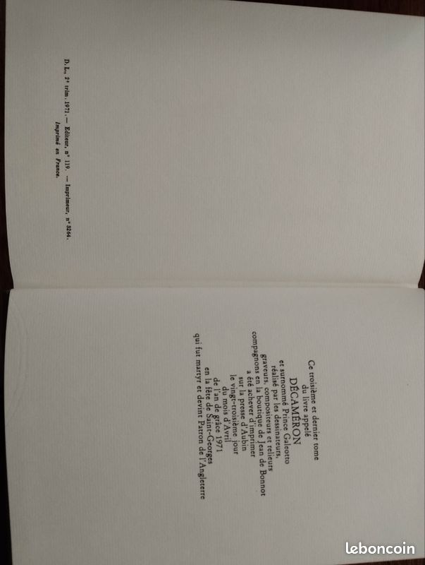 Le decameron - les contes de maistre jean boccace- editions jean de bonnot -1971 (image 19)