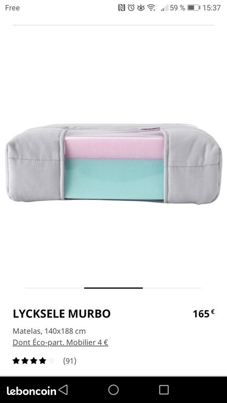 Matelas Licksese Murbo NEUF (image 2)