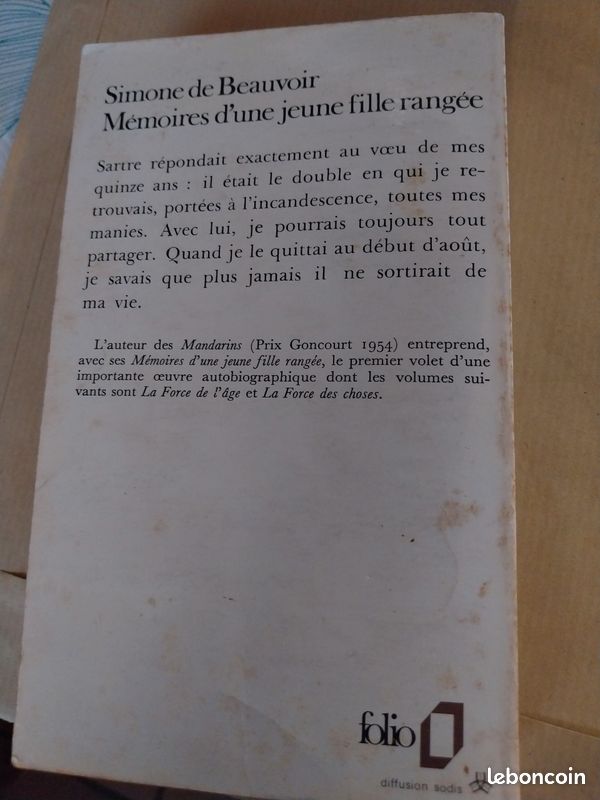 Mémoires d'une jeune fille rangée. Beauvoir (image 2)