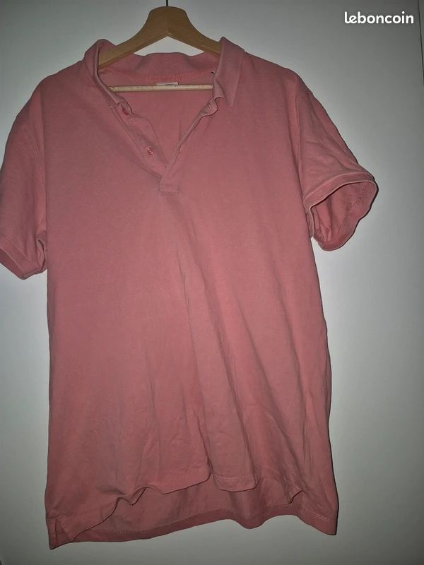 Polo Celio rose saumon Manches courtes Taille XL (image 1)