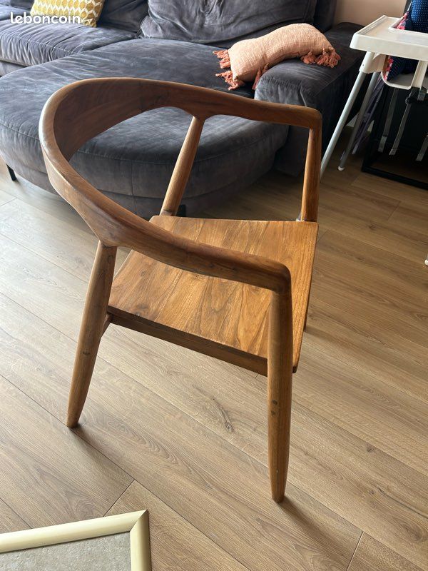 Lot de 2 chaises bois massif Alinéa (image 1)