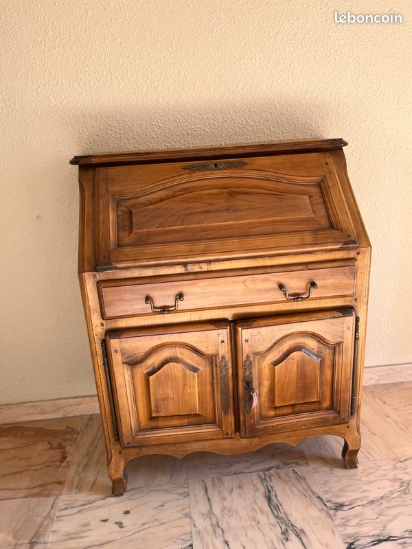 Bureau secrétaire merisier (image 4)