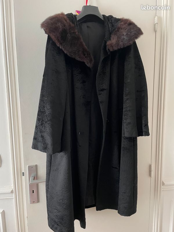 Manteau avec col en vison (image 1)