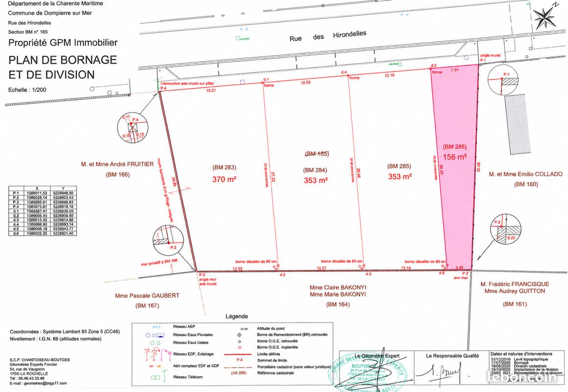 Terrain 156 m² avec permis de construire – Dompierre-sur-Mer – 68 000 · 68 000 €