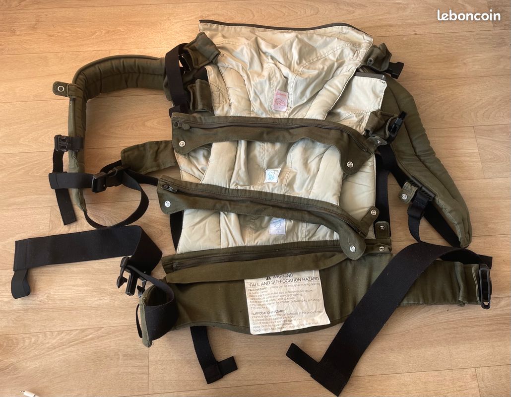 Porte-bébé Babylonia Flexia – Kaki – Excellent état (image 2)