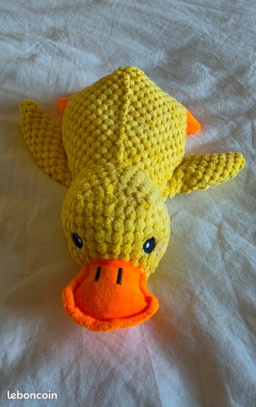 Peluche/ jouet pour chien En forme de canard jaune (image 1)