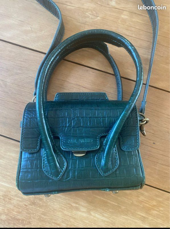 Sac Colette Paul Marius Aligator vert Malachite Accessoires