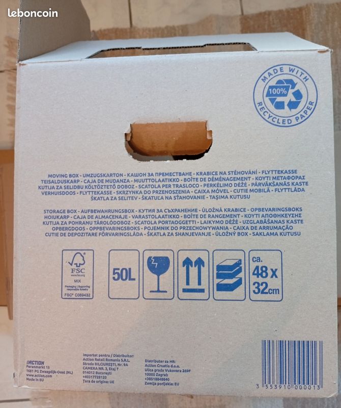 Lot de 40 cartons de déménagement (image 2)