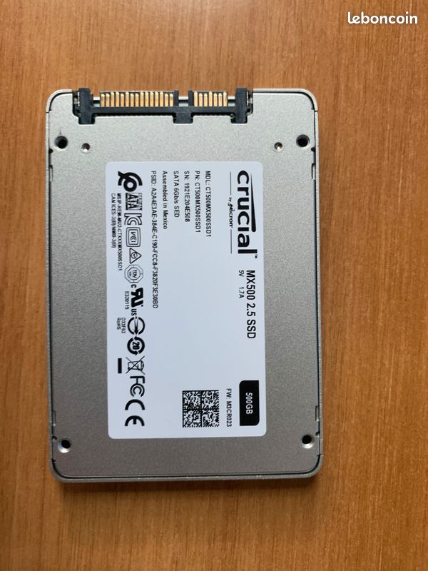 MX500 500 Go 2.5 SATA III (image 2)